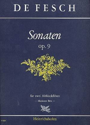 Willem de Fesch: 6 Sonate op. 9, Nr. 1-6