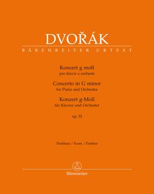 Dvorák, Antonín: Konzert für Klavier und Orchester g-Moll op. 33 B 63