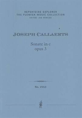 Callaerts, Joseph: Sonate in c, opus 3 für piano solo