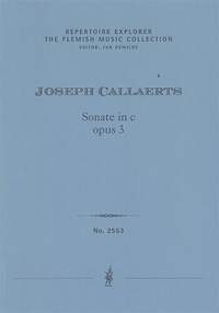 Callaerts, Joseph: Sonate in c, opus 3 für piano solo