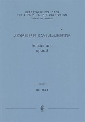 Callaerts, Joseph: Sonate in c, opus 3 für piano solo