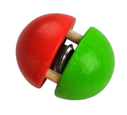 Kugel-Glöckchen rot/grün