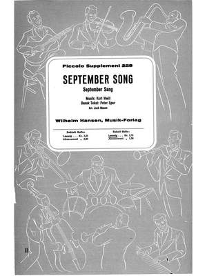 Kurt Weill: September Song