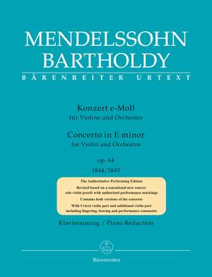 Mendelssohn, Felix: Concerto for Violin and Orchestra in E minor op. 64