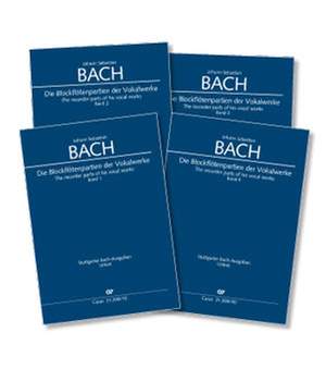 Bach, JS: The recorder parts of his vocal works