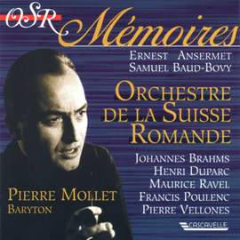 Brahms: 4 Ernste Gesänge - Duparc: 3 Mélodies - Ravel: Don Quichotte à Dulcinée - 5 Mélodies Populaires Grecques - Poulenc: 6 Chansons Villageoises - Vellones: 5 Epitaphes (Live)