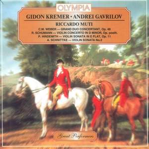 Schumann: Concerto - Schnittke: Violin Sonata