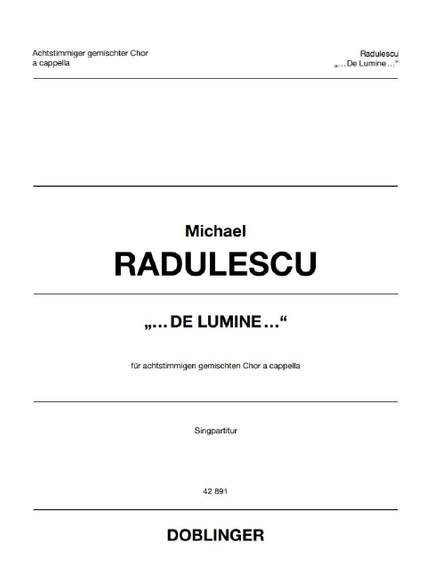 Michael Radulescu: De Lumine