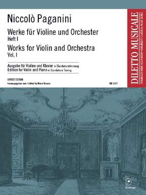 Niccolò Paganini: Werke für Violine und Orchester mit Skordatur