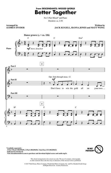 Hanna Jones_Jack Kugell_Matt Wong: Better Together (from Descendants: Wicked World)