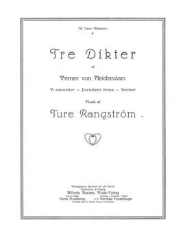 Ture Rangström: Tre Dikter Af Verner Von Heidenstam