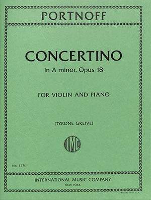 Portnoff, L: Concertino A minor op. 18