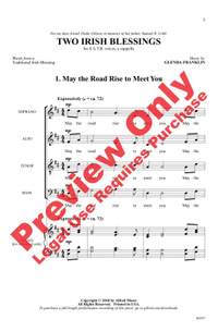 Franklin, Glenda: Two Irish Blessings SATB A Cap