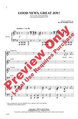 Gray, Ruth Morris: Good News Great Joy SATB