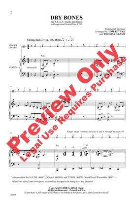 Fettke, T: Dry Bones SSAA