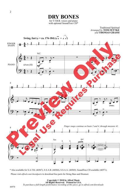 Fettke, T: Dry Bones TTBB