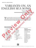 Docter, Zachary: Variants On An English Sea Song (c/b) Product Image