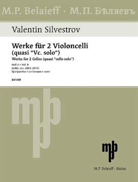 Silvestrov, V: Werke für 2 Violoncelli (quasi "Vc. solo") Book 2