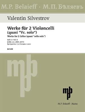Silvestrov, V: Works for 2 Cellos (quasi "cello solo") Book 2
