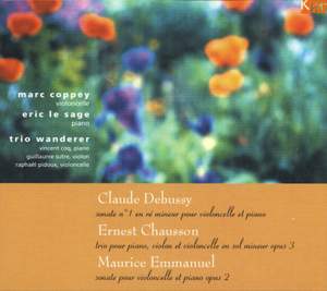 Debussy, Chausson & Emmanuel: Chamber Works