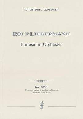 Liebermann, Rolf: Furioso for orchestra