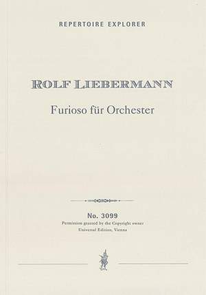 Liebermann, Rolf: Furioso for orchestra