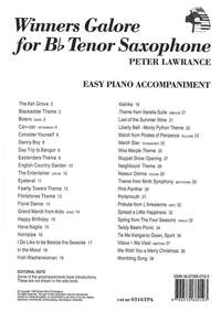 Winners Galore Piano Accompaniment for Tenor Sax