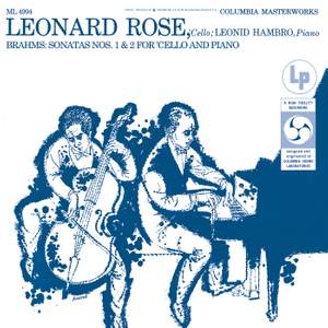 Brahms: Cello Sonata No. 1, Op. 38 & Cello Sonata No. 2, Op. 99 (Remastered)