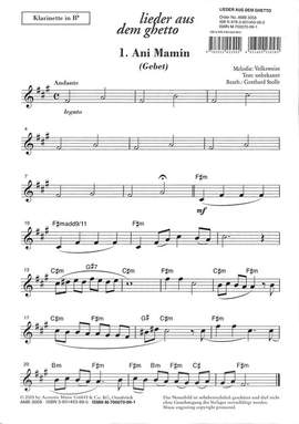 Gotthard Stolle: Lieder Aus Dem Ghetto