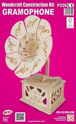 Quay Woodcraft Construction Kit Gramophone Product Image