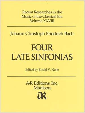 Bach, J.C.F: Four Late Sinfonias