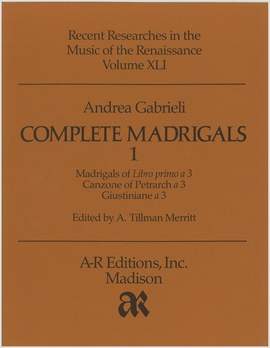 Gabrieli, A: Complete Madrigals 1