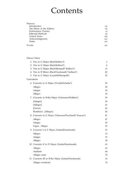 Keyboard Transcriptions from the Bach Circle