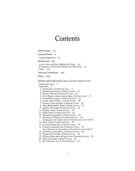 Lasso: Complete Motets 20