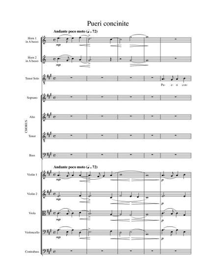 Herbeck: Pueri concinite