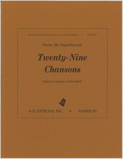 Manchicourt: Twenty-nine Chansons