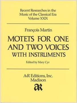 Martin: Motets for One and Two Voices with Instruments