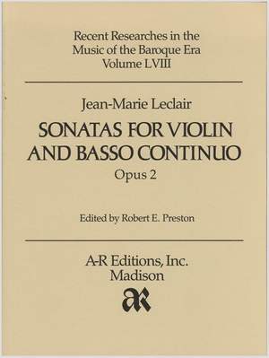 Leclair: Sonatas for Violin, Op. 2