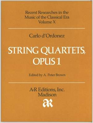 Ordonez: String Quartets, Opus 1