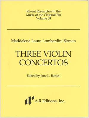 Sirmen: Three Violin Concertos