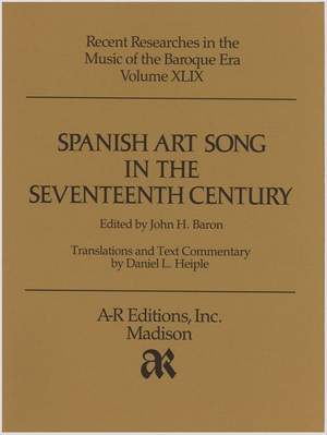 Spanish Art Song in the Seventeenth Century