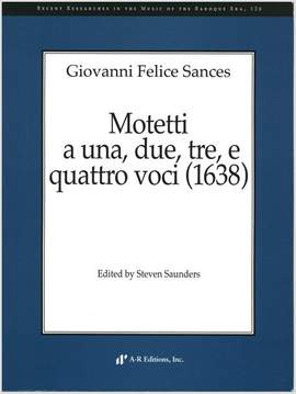 Sances: Motetti a una, due, tre, e quattro voci -1638