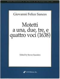 Sances: Motetti a una, due, tre, e quattro voci -1638