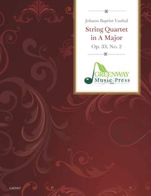 Vanhal: String Quartet in A Major, Op. 33, No. 2