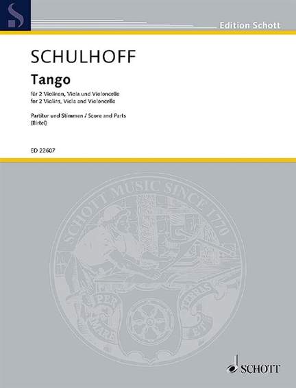 Schulhoff, E: Tango