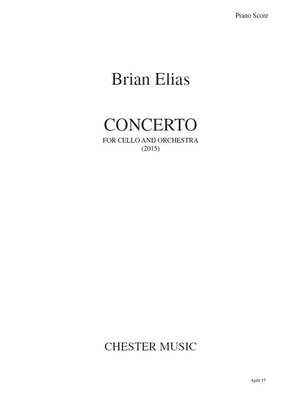 Brian Elias: Concerto For Cello And Orchestra
