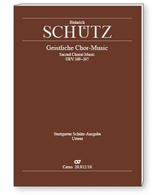Schütz: Geistliche Chor-Music 1648