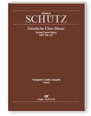 Schütz: Geistliche ChorMusic 1648