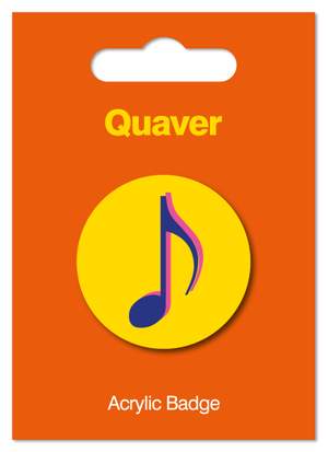 Acrylic Badge - Quaver