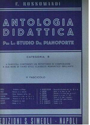 Florestano Rossomandi: Antologia didattica cat. B. Vol.5
